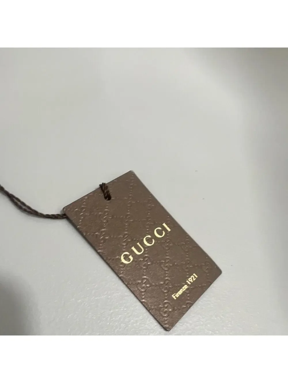 NEW WITH TAGS Gucci Men's Black & Gray Logo Argyle Silk Tie $249 - Picture 6 of 9